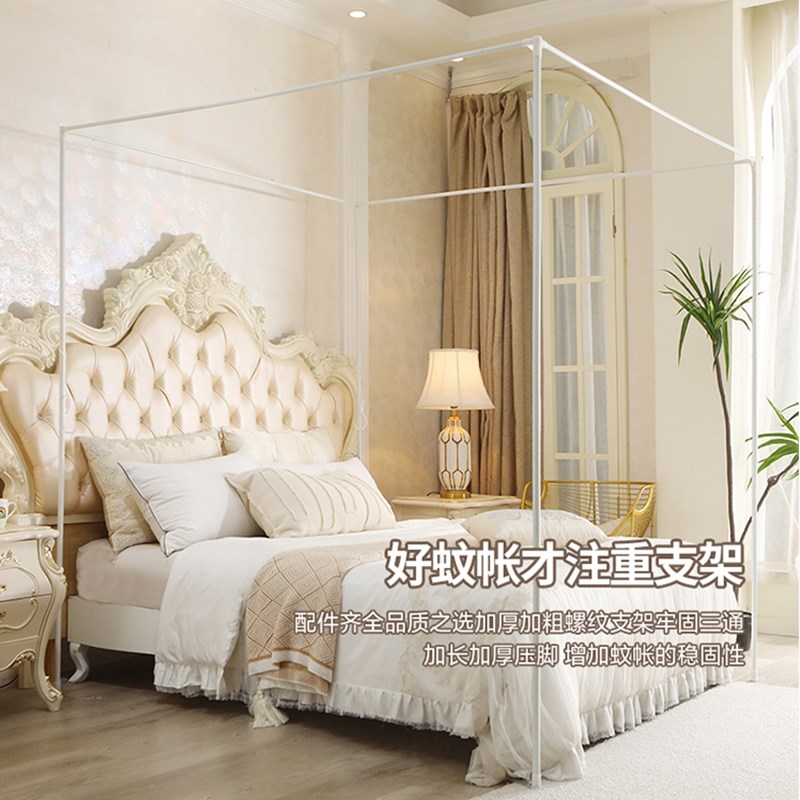 新款蚊帐家用卧室2025公主风宫廷落地式1米8大床加粗支架加密帐子