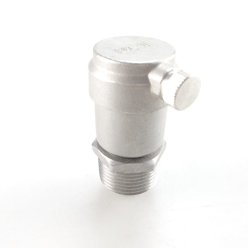 不锈钢自动排气 丝扣外螺纹排气 管道水管暖气放气DN15DN20