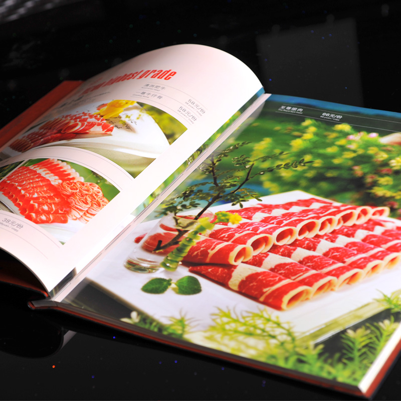 定制设计制作精装高档活页皮面餐牌菜谱本价目单酒水单文件夹