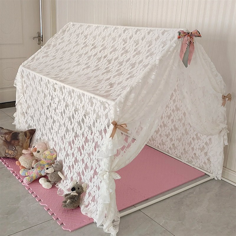 儿童帐篷框架 pvc水管支架室内宝宝小房子帐篷公主屋 diy游戏屋