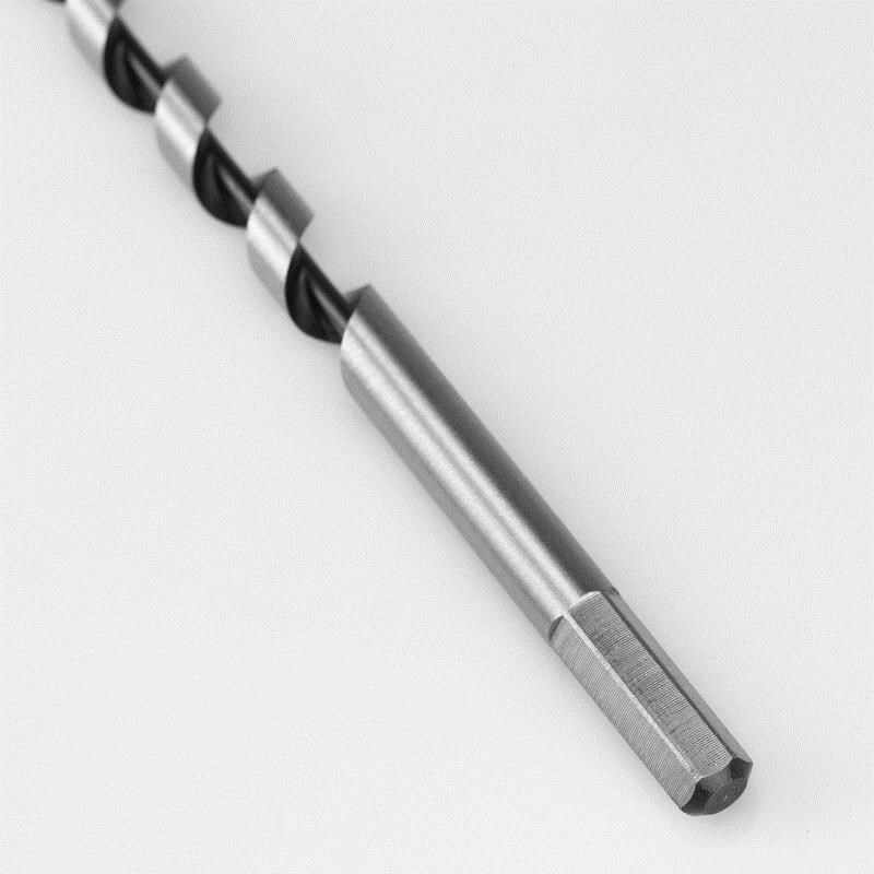 海斯迪克 加长木工支罗钻头 六角柄麻花钻头 12*23S0mm(2个起订)