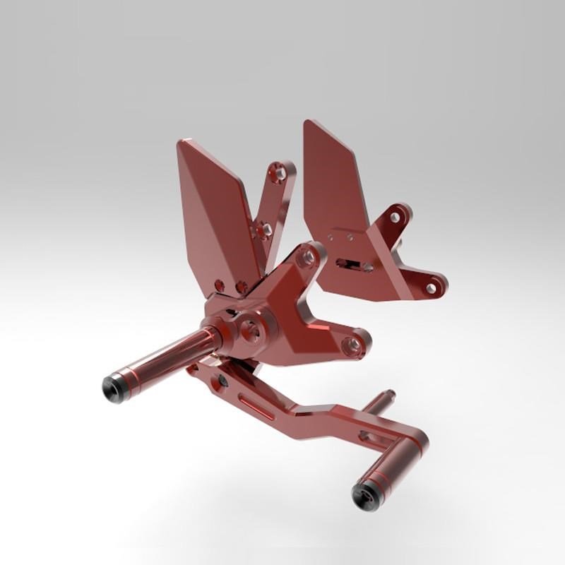 适用于赛600 追600改装 万向角度调节升高脚踏总成