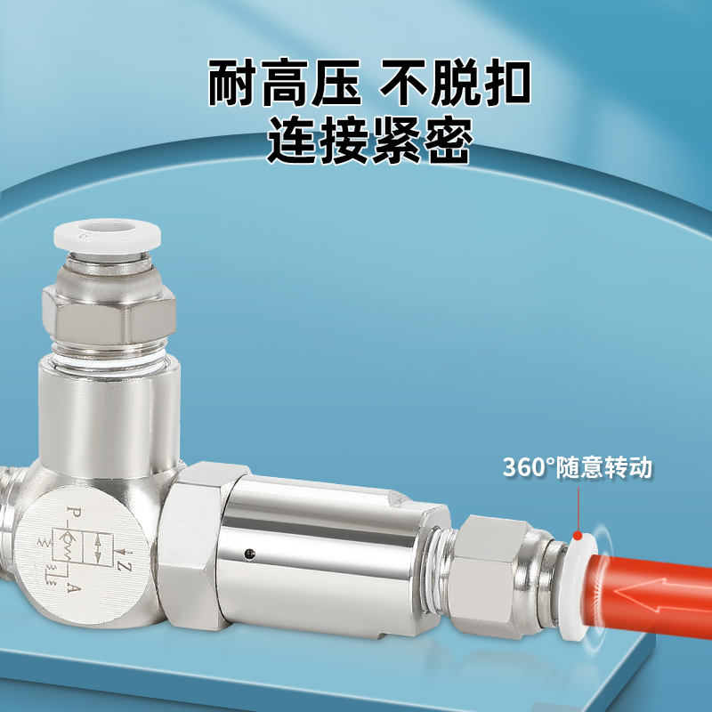 气动诱导止回pcv08气控止逆空气先导止回逆止pcv15诱导