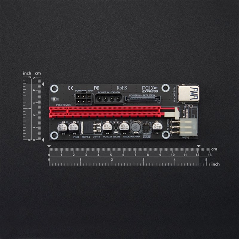 PCIEx1转PCIEx16转接卡