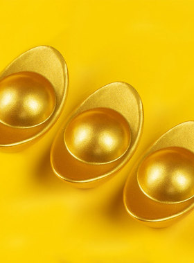 元宝小号实心工艺品式家居客厅玄关装饰品桌面摆设