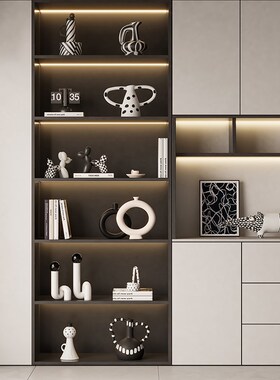 餐边柜摆件简约高档酒柜装饰品摆设现代家居客厅电视柜软装工艺品