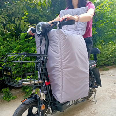 电动车挡风被加大加厚通用款踏板双面防雨加绒保暖护膝分体