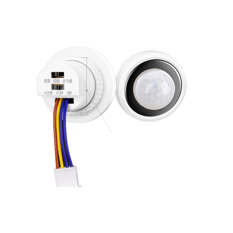 红外人体感应开关触发器时间可调模块控制明装220v灯12伏无光控敏