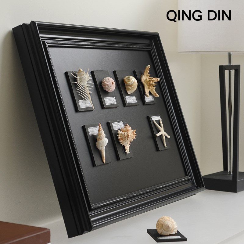 中古风电表箱装饰画2024新款高级感立体贝壳磁吸配电箱遮挡装饰画