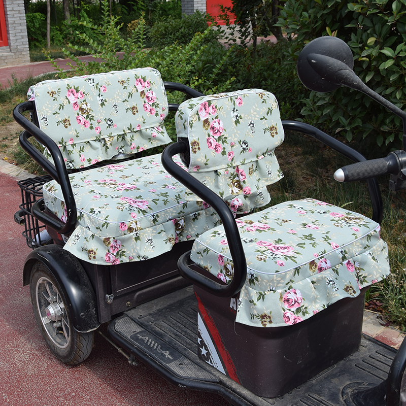 爱玛金彭小鸟达电动三轮车休闲车防水座套坐套小巴士坐垫订做