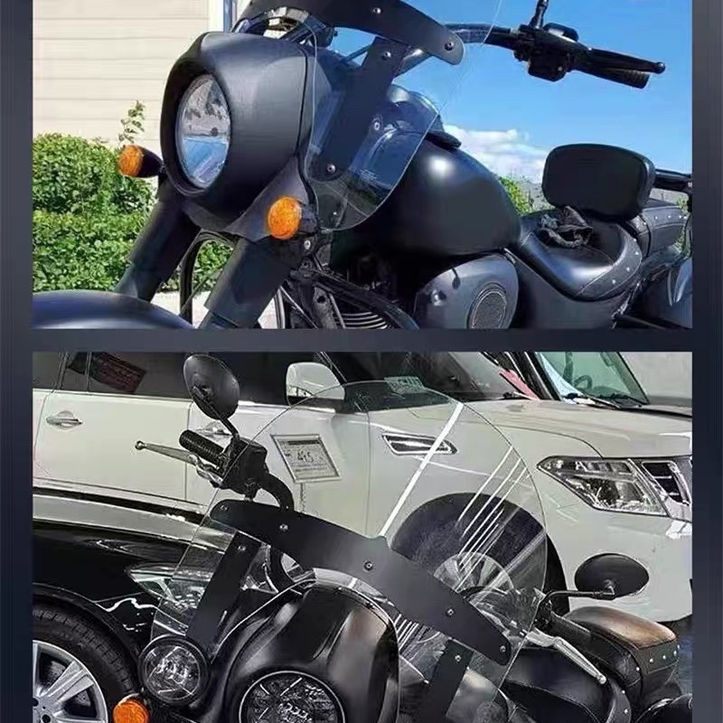 印第安复古黑马 领地黑马改装前挡风玻璃 前风挡 玻璃加厚