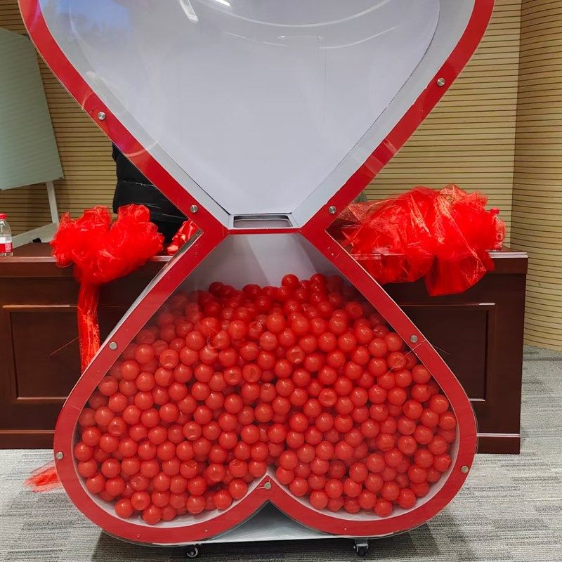 爱心公益活动定制创意启动仪式道具心形沙漏开幕式发布会电子签约