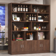 酒柜展示柜靠墙现代简约客厅柜子储物柜装 饰柜书架玄关柜隔断柜子