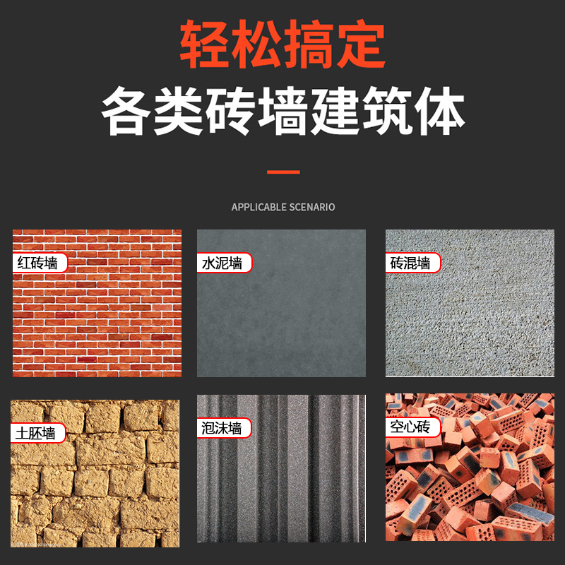 墙壁空调开孔器扩孔器混凝土钻头方柄圆柄连接杆冲U击电锤套装组