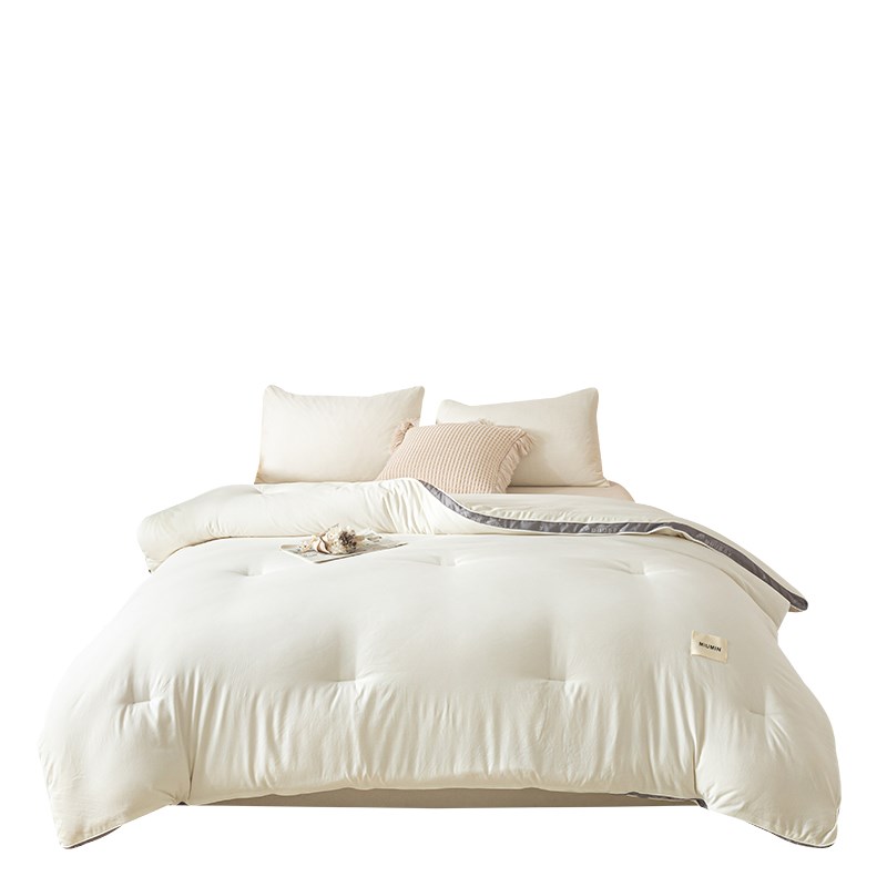 A类母婴级软糯大豆纤维被子高级感立体双边秋冬加厚保暖透气被芯