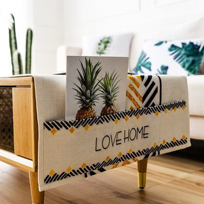 现代简约茶几桌布棉麻防水防油免洗长方形客厅餐桌布艺盖巾电视柜