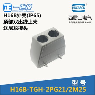 H16B 2PG21单扣 TGH 顶部双出线 2PG21双扣 西霸士重载连接器