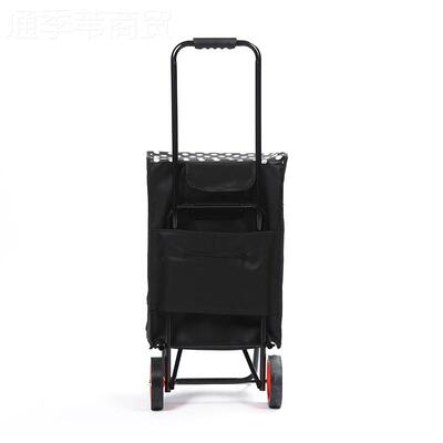 津爬楼黑手拉车便捷色牛布手拉车人商场购物带老凳可LTM折叠购物