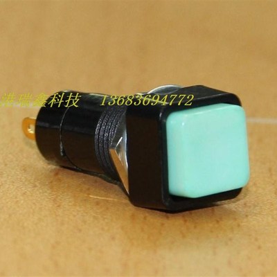 电子开关按钮开关M12方形按键开关白绿色带锁PB303A库存积压