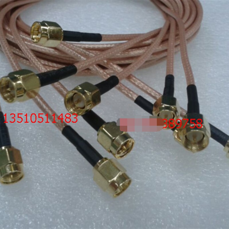 射频SMA公对公50欧姆特氟龙信号馈线 SMA-JJ高频工业极RG316D跳线