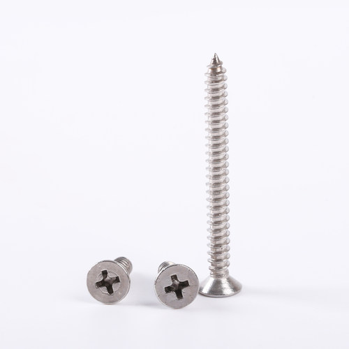 M5.5不锈钢平头螺丝304十字沉头自攻螺丝加长螺丝自攻木螺丝钉