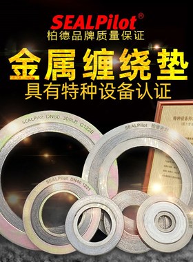 内外环型 304内外环金属缠绕垫HG/20610 高温高压管道密封垫片