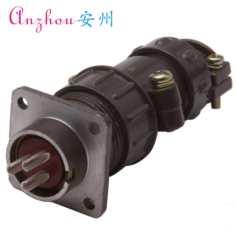 P20 3芯 25A 航空插头 连接器 P20K3Q P20J3A 正装直头