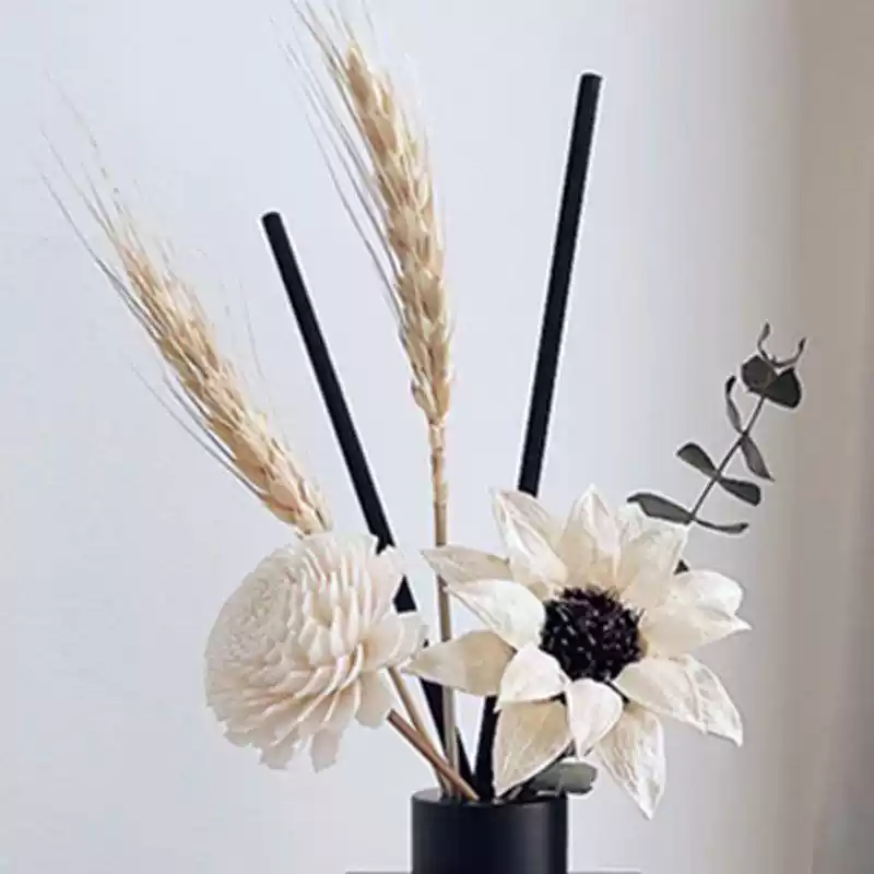 香水散发器香水挥发棉扩香木条藤条扩香棒香薰干花花束天然手工花