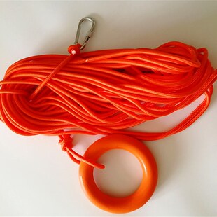 水上救生绳 救援漂浮绳救生圈抛缆撇缆绳浮潜安全绳 水域救援浮索