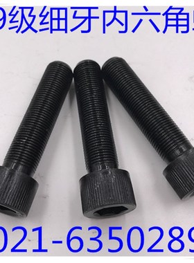 12.9级细牙内六角螺丝细扣全牙内六角螺丝  M12X1X25 - M12X1X120