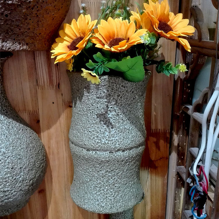 包邮景德镇陶瓷器悬挂壁花瓶插花壁挂挂盆吊兰花盆水培水生植物竹