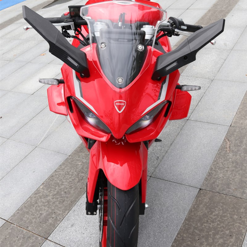 建设杜卡森DK400跑车机车国四电喷双缸水冷战隼可上牌