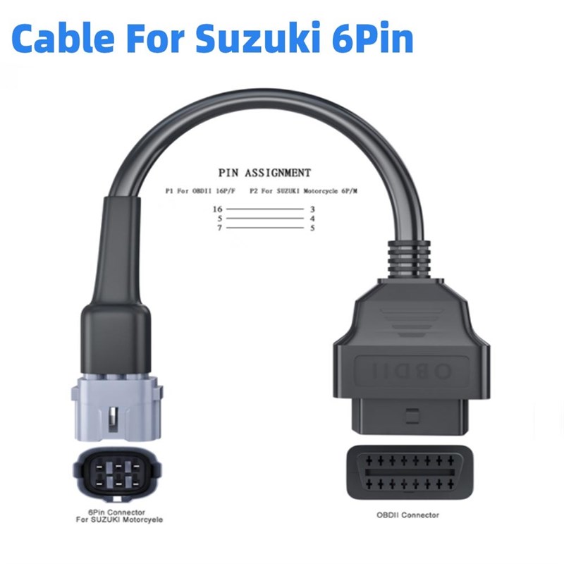 通用电喷国四转接线OD2诊断检测仪转接插头电喷国六线