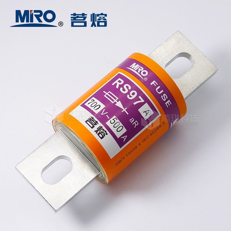 茗熔熔断器RS94A RS97A圆管螺旋保险丝150A 500A高压快速熔断器