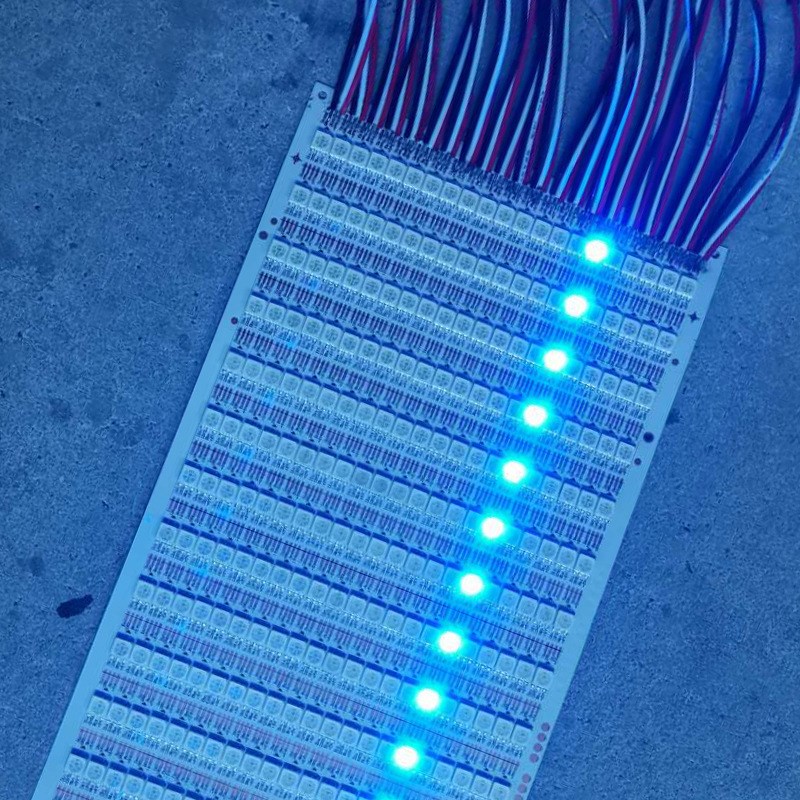 3.5MM宽60灯5V幻彩5050灯带3528RGB全彩广告灯箱灯条编程效果灯带