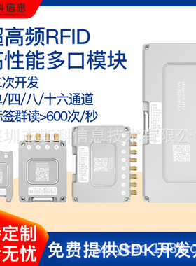 RFID多通道读写模块4端口/8端口/16端口可选支持多标签密集读取