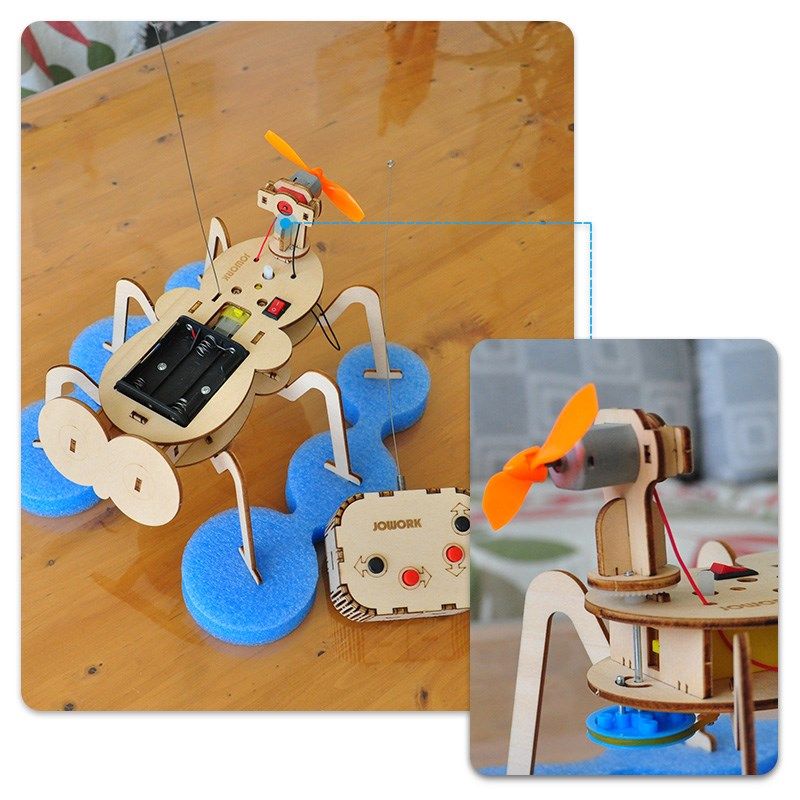 JOWOK手工制作科学实验遥控车船坦克模型拼装小学生男孩生日礼物