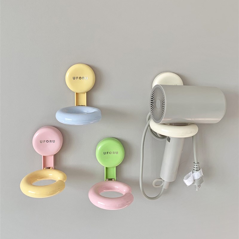 吹风机置物架吸盘壁挂免打孔家用浴室电吹风收纳架高颜值学生宿舍