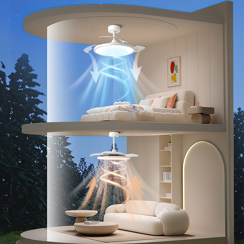 箭牌理想光风扇灯全光谱超薄护眼客厅餐厅主卧室静音风扇一体吊灯