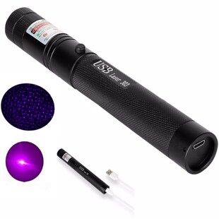 波长405nm蓝紫光激光手电验防蓝光镜片测试笔紫外线固定UV胶验钞