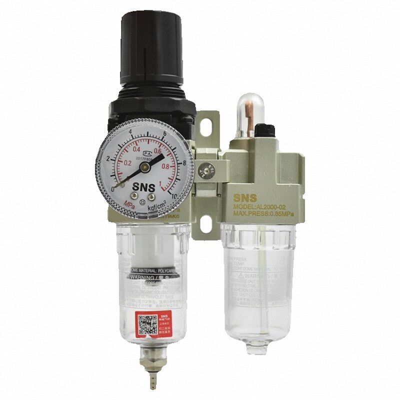 SNS神驰气动二联件油水分离器AL2000-02调压阀过滤器AC2010-02A D