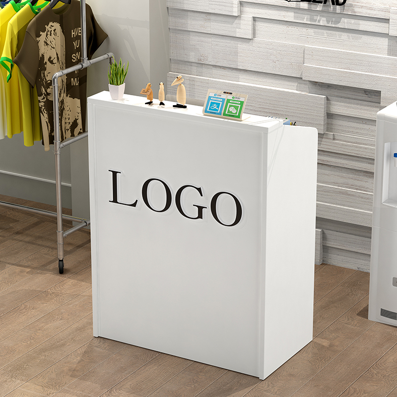 收银台柜台简约现代店铺吧台小型前台接待台超市便利店收银桌柜台