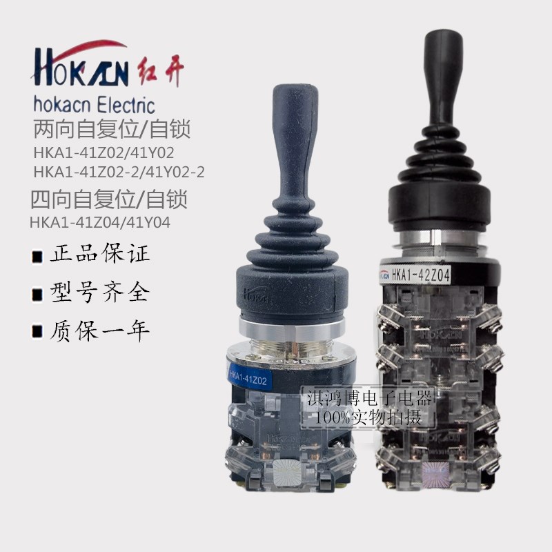 红开十字主令开关HKA1-41Y02四相L两相B自锁A1复2摇杆操纵杆2011