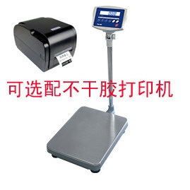 台衡不干胶打印电子台秤 KW仪表 XK3108-KW-75kg 计重电子台秤