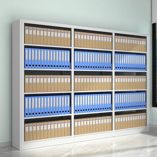 铁皮档案架档案柜办公室钢制文件存放架图书馆书架资料柜凭证货架