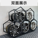 汽车轮毂展示架4S店改装 展示架 件展架胎铃架货架钢铃金属双面拆装