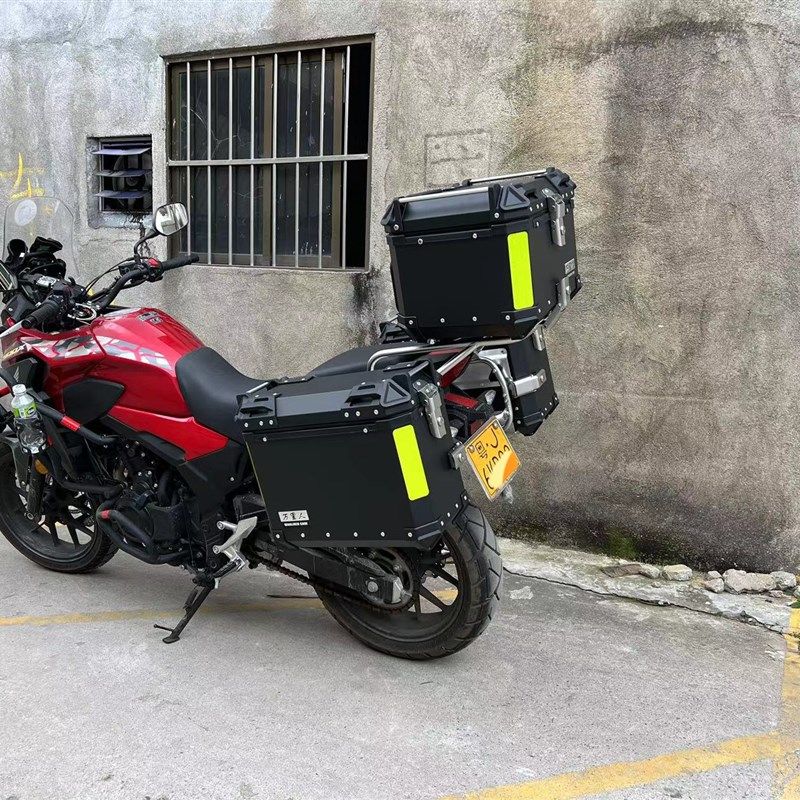 38L通用铝合金边箱三箱猛鸷CB400X等踏板机车专用边架大容量边箱