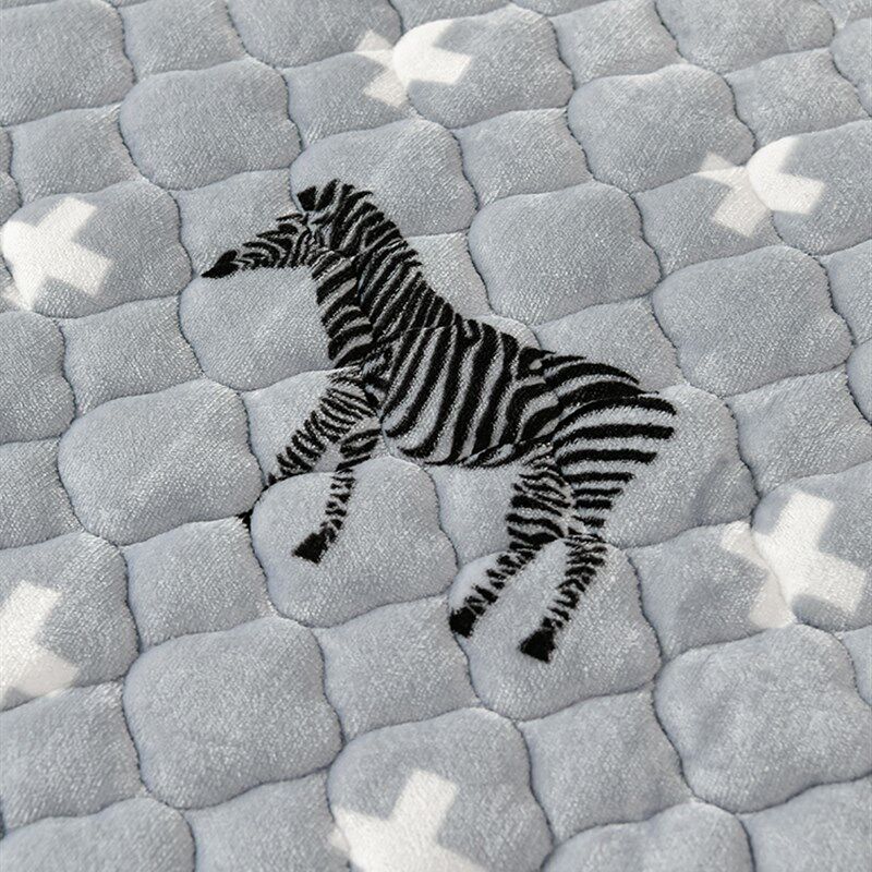 珊瑚牛奶法兰绒床垫垫褥软垫家用褥子加绒宿舍单人垫子铺底垫被厚