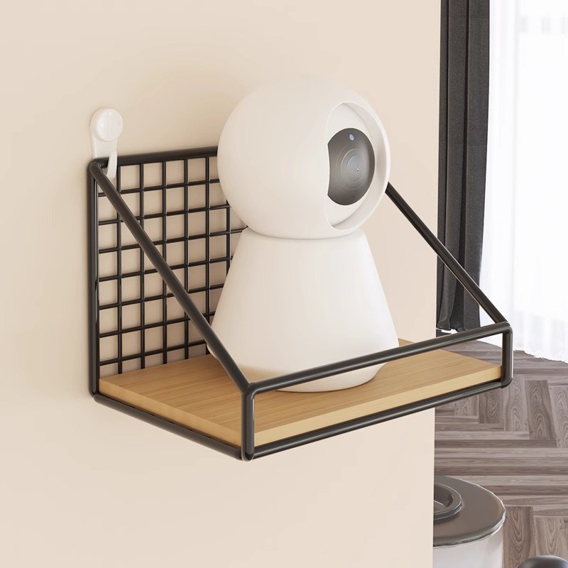 摄像头家用室外墙上室内置物架支架免打孔监控机架路由器收纳架子