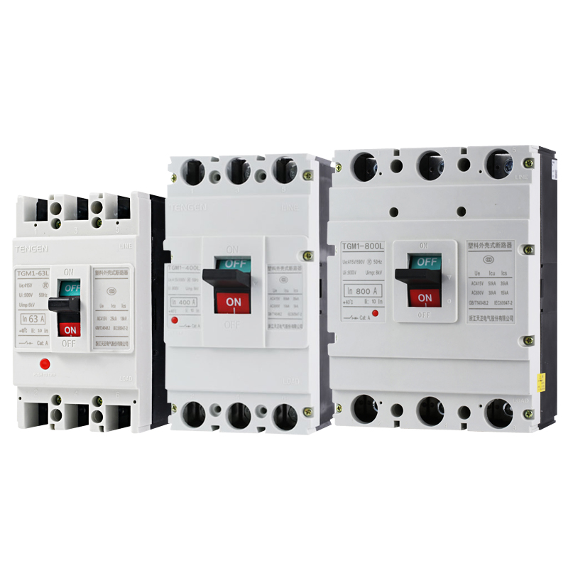 E天正1-63A/125A/250A/400A/630A塑壳断路器3P空气开关4PI